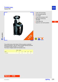 Thumbnail of document Data Sheet Portable Lamps Series 6148 EN 19979